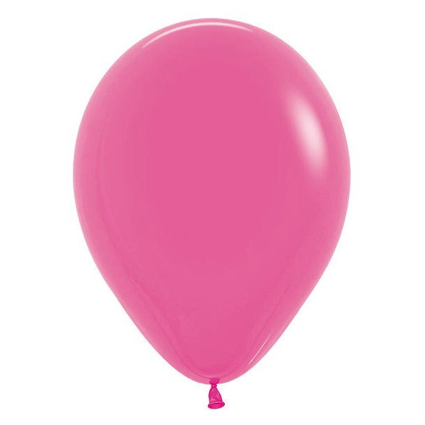Set 10 Baloane din Latex, Flippy, Model Party cu Buline si Simple, 30 cm, Fucsia, 2.8 g [3]