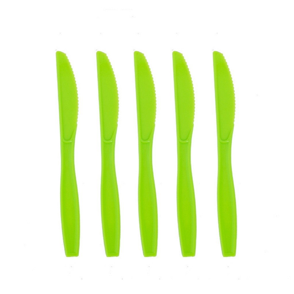 Set 10 Cutite de Unica Folosinta, Flippy, Colectia Dino Park, 17 x 1.6 cm, din Plastic PE, Verde [1]