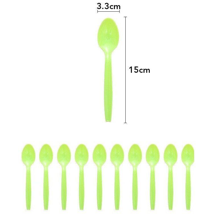 Set 10 Linguri de Unica Folosinta, Flippy, Colectia Dino Park, 15 x 3.3 cm, din Plastic PE, Multicolor [2]