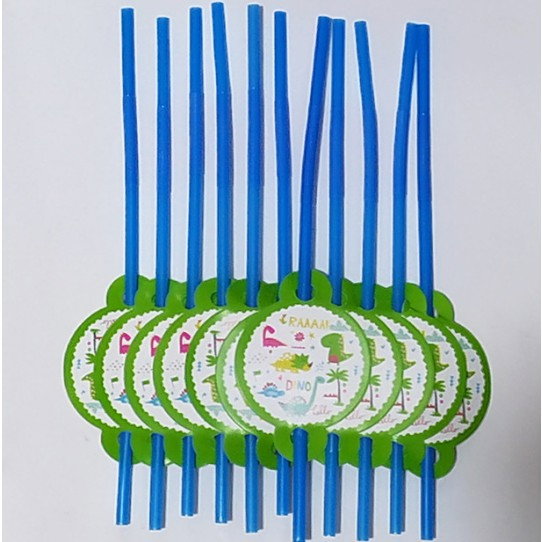 Set 10 Paie, Flippy, Colectia Dino Park, 26 x 7 cm, din Carton/Plastic, Multicolor [4]