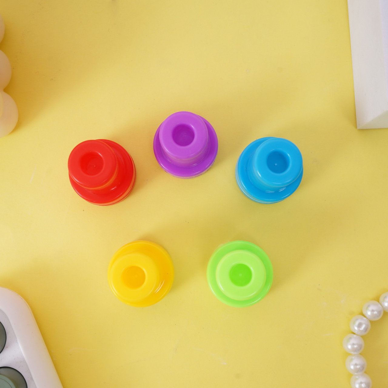 Set 10 Stampile, Flippy, pentru Copii 4-6 Ani, Model Printese din Desene, 20 x 5 x 2 cm, Multicolor [2]