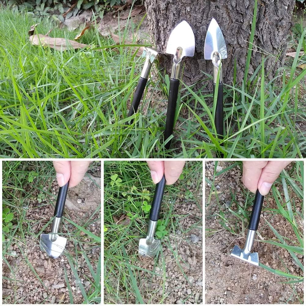 Set 10 Unelte de Gradina, Flippy, pentru Plantare Prelucrare Sol si Ingrijire Plante, Manere Negre, Material PVC si Otel Inoxidabil, Cutie Inclusa, 37x28x7 cm, Negru [7]