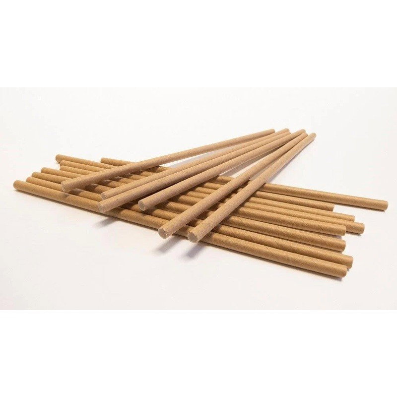 Set 100 Paie, Flippy, din Hartie, 20 cm, Model Uni, Kraft [3]