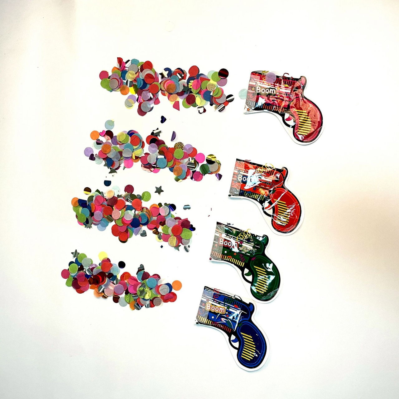 Set 10xPistol Confetti pentru Petrecere, Flippy, 14x16 cm, Multicolor [4]