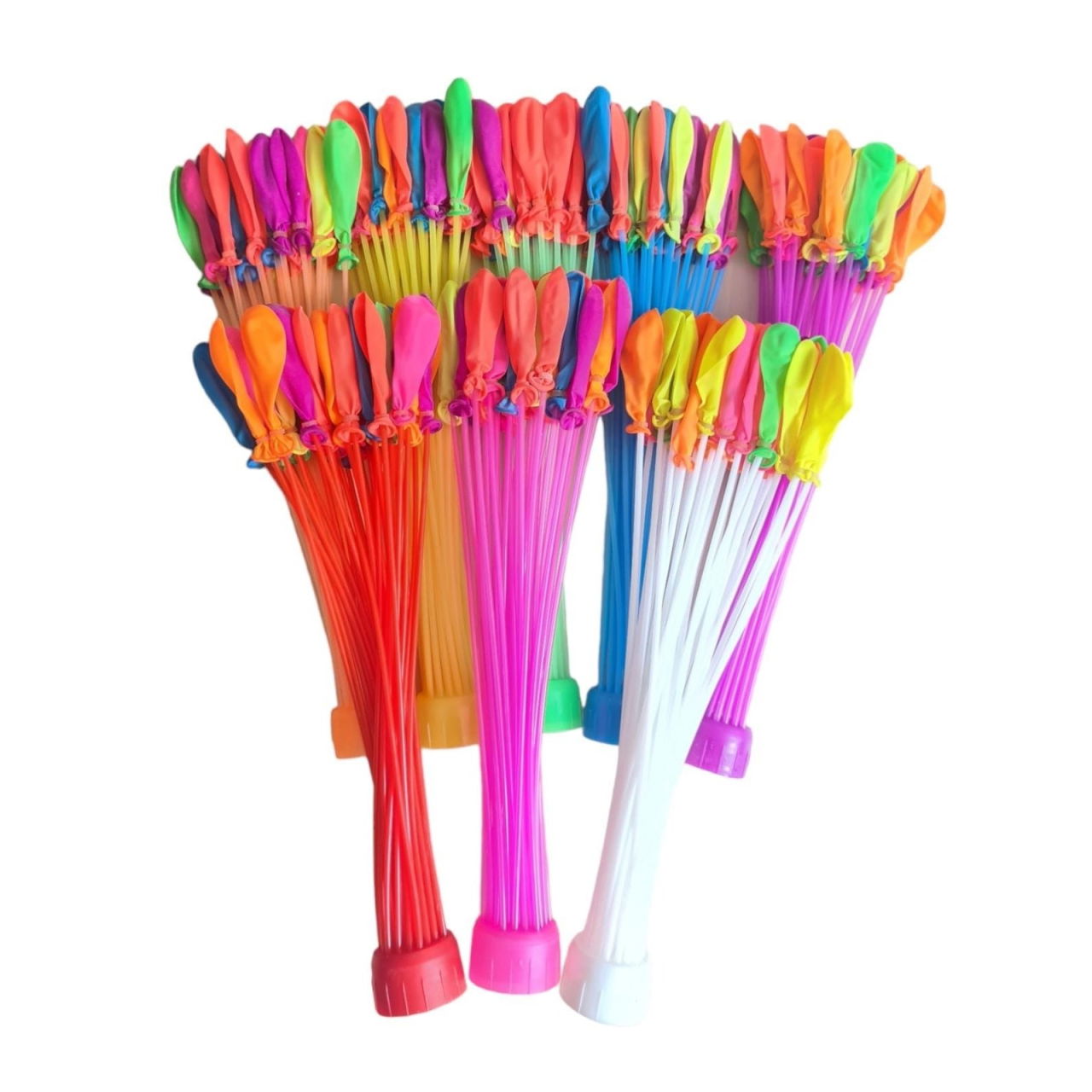 Set 111 Baloane din Latex, Flippy, Aqua Party, Sistem de Umplere Rapida, 10 cm Diametru, Multicolor [1]