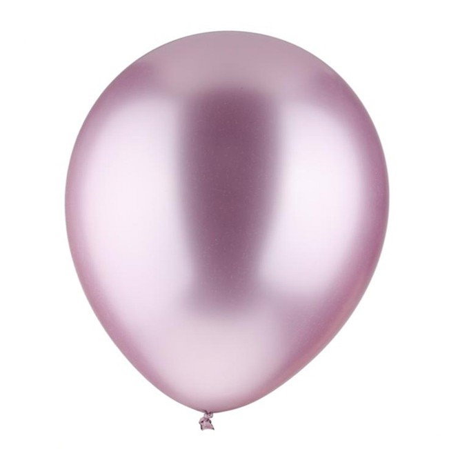 Set 12 Baloane, Flippy, din Latex Chrome, 25 cm, Mov Deschis [1]