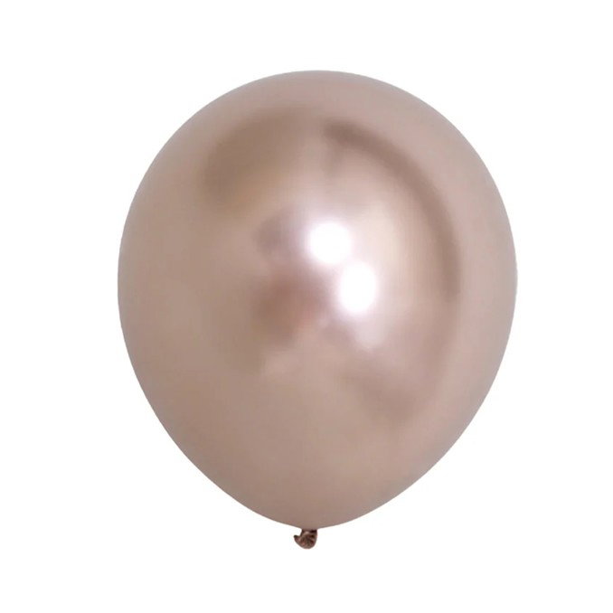 Set 12 Baloane, Flippy, din Latex Chrome, 30 cm, Sampanie [1]