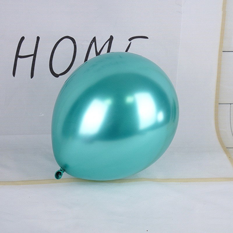 Set 12 Baloane, Flippy, din Latex Chrome, 30 cm, Turcoaz [2]