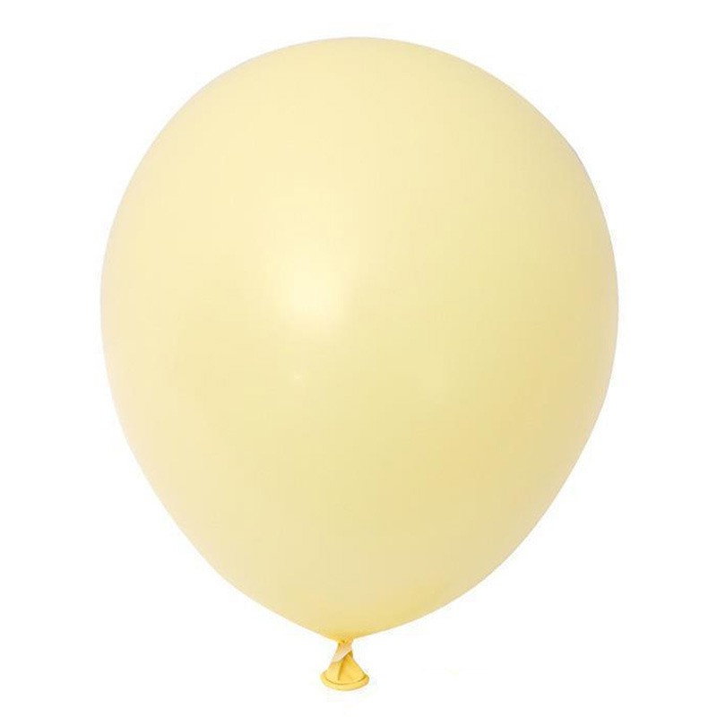 Set 12 Baloane, Flippy, din Latex Macaroon, 30 cm, Galben [1]