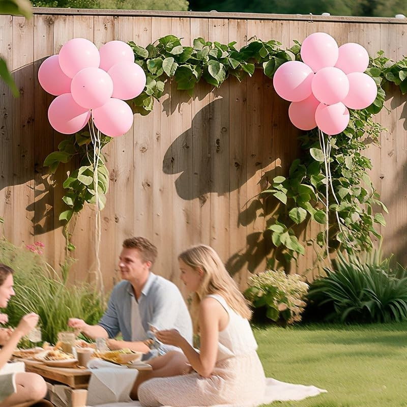 Set 12 Baloane, Flippy, din Latex Standard, 13 cm, Roz Deschis [3]