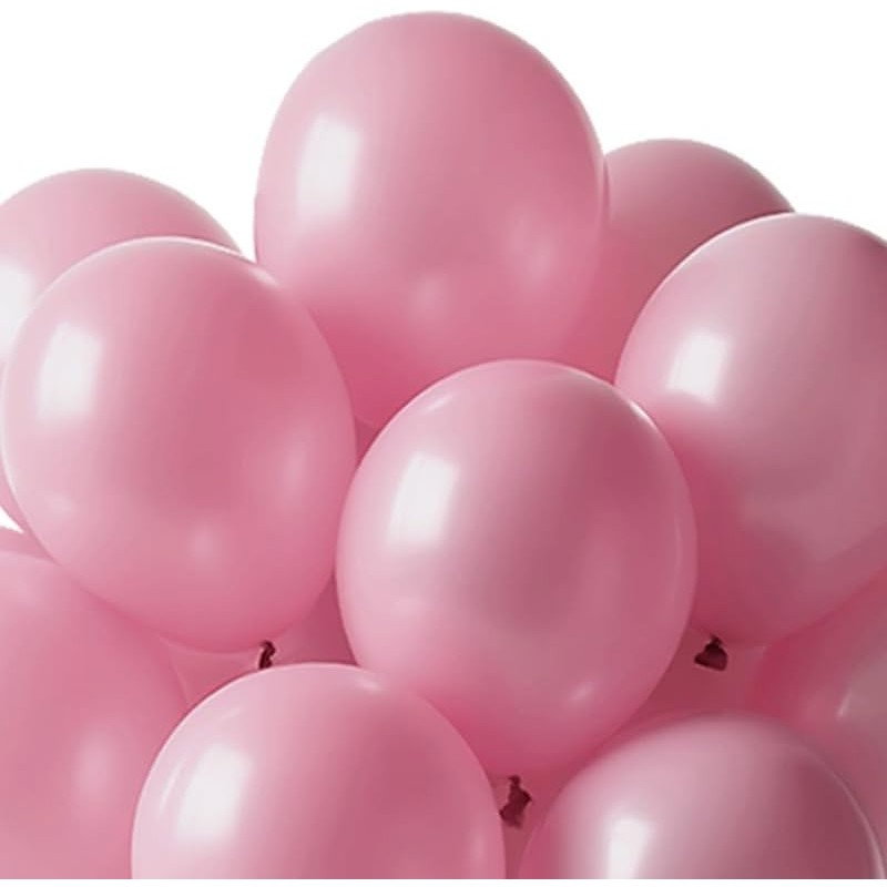 Set 12 Baloane, Flippy, din Latex Standard, 25 cm, Roz Deschis [4]