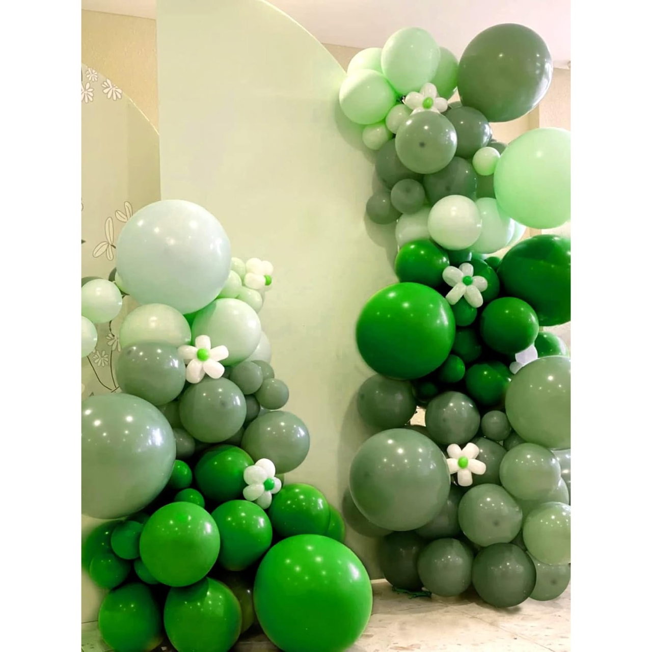 Set 12 Baloane, Flippy, din Latex Standard, 30 cm, Verde [5]