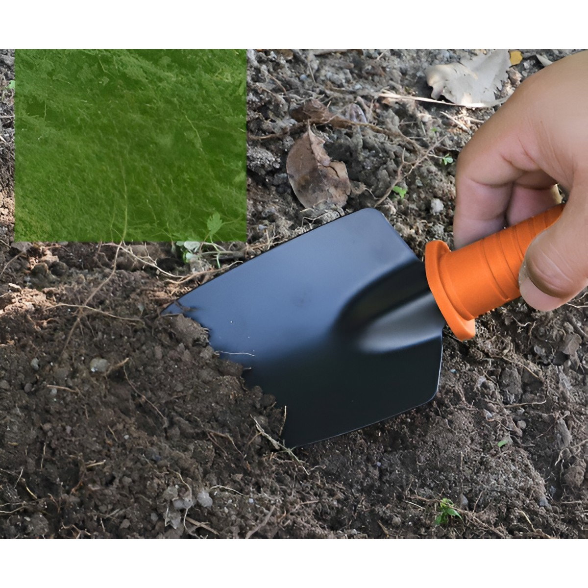 Set 12 Unelte de Gradina, Flippy, pentru Plantare Prelucrare Sol si Ingrijire Plante, Manere Portocalii, Material PVC si Cardboard, Cutie Inclusa, 37x28 cm, Negru [7]