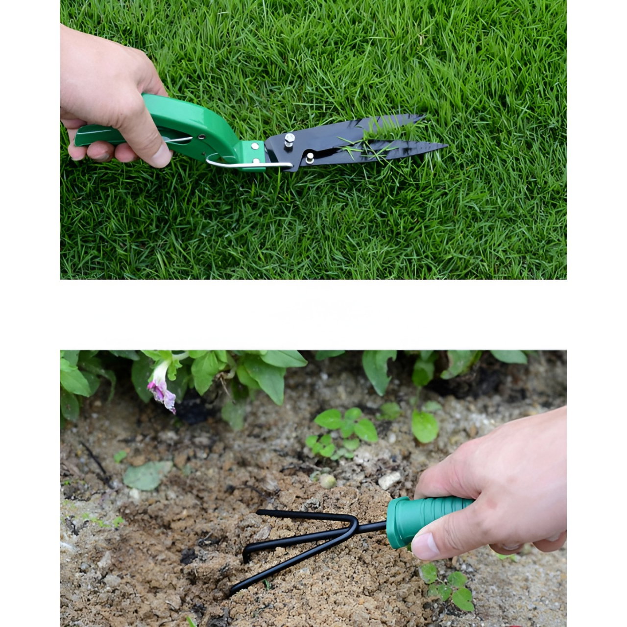 Set 12 Unelte de Gradina, Flippy, pentru Plantare Prelucrare Sol si Ingrijire Plante, Material PVC si Otel, Cutie Inclusa, 38 x 29 cm, Verde Deschis [5]