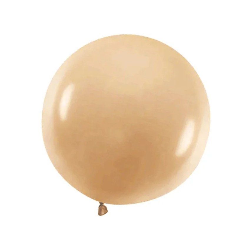 Set 2 Baloane din Latex, Flippy, Model Party Jumbo, 90 cm, Auriu Argintiu, 35 g [3]