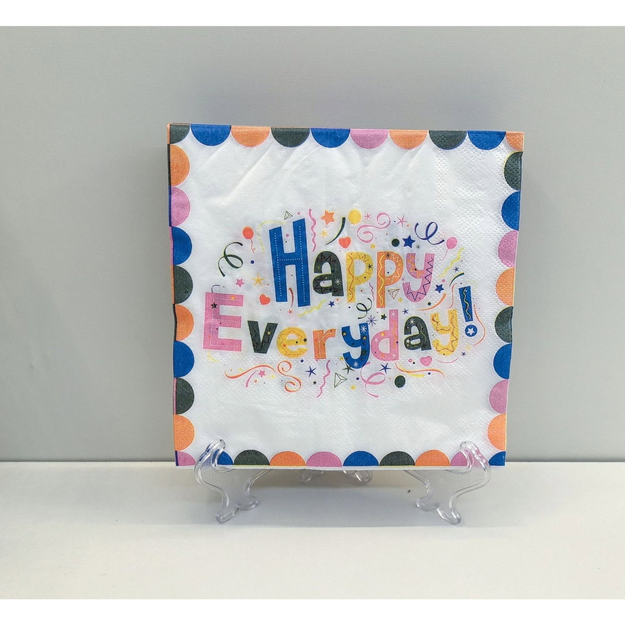 Set 20 Servetele de Masa, Flippy, din Hartie, 33 x 33 cm, Model Happy Everyday, Multicolor [4]