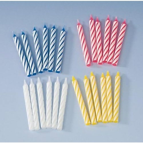 Set 24 Lumanari de Tort, Flippy, Model Spirala, Party, 6.5 cm, din Parafina, Multicolor [2]