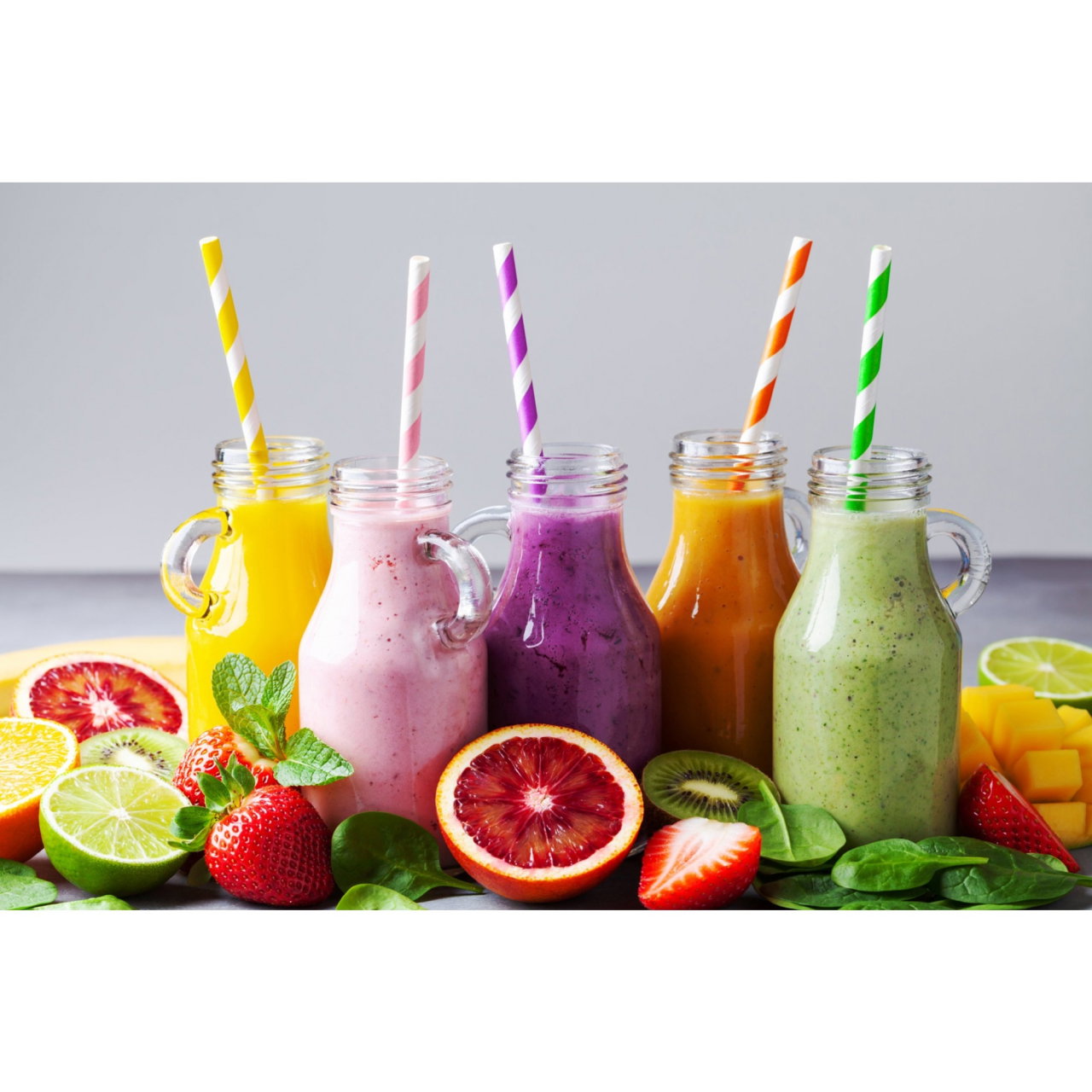 Set 25 Paie, Flippy, din Hartie, 20 cm, Model cu Dungi, Multicolor [2]