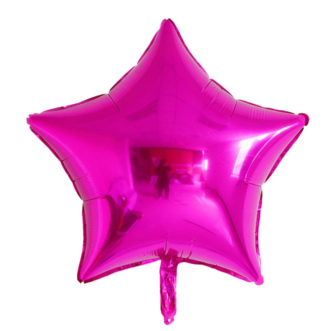 Set 3 Baloane din Folie Metalizata, Flippy, Figurine Coroana si Stea, Model Aniversare, 40 cm, Ambalaj Individual, Pai Inclus, Umflare cu Aer sau Heliu, Roz [3]