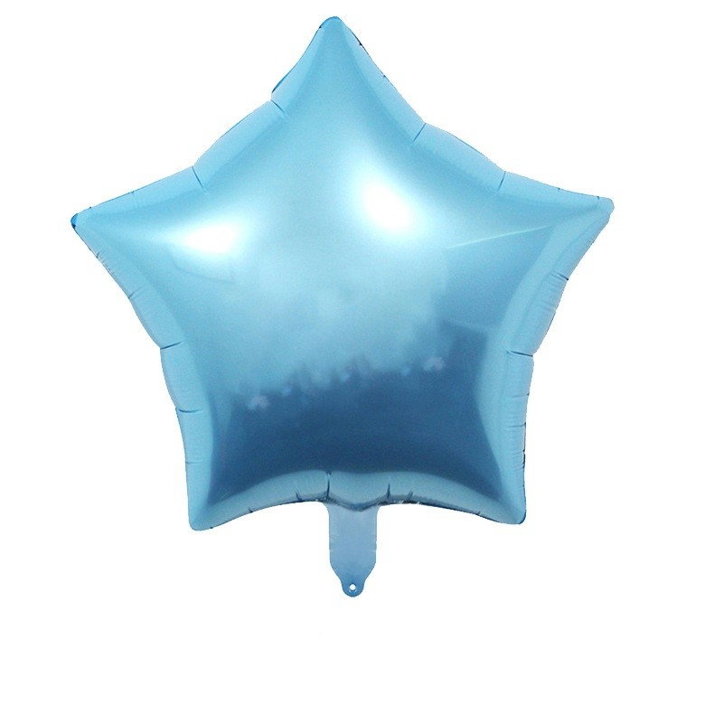 Set 3 Baloane din Folie Metalizata, Flippy, Figurine Picior 46x79 cm, Inima 45cm, Stea 45cm, Model It's a Boy, Tema Gender Reveal, Ambalaj Individual, Pai Inclus, Umflare cu Aer sau Heliu, Albast [3]