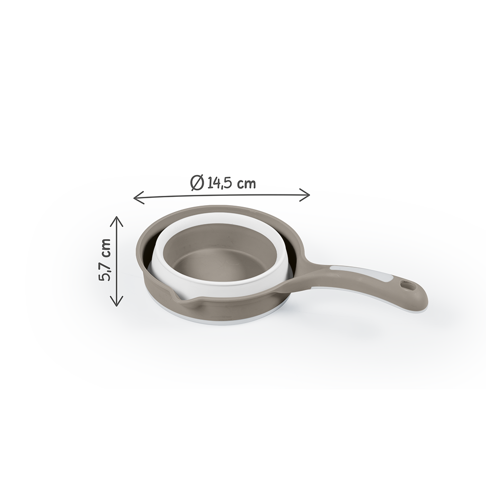 Set 3 in 1 cu cadita pliabila - Gri [6]