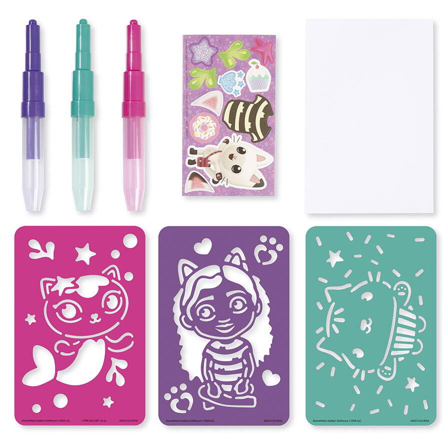 Set 3 in 1 Gabby's Dollhouse - Bratari, carioci de suflat & pictura cu diamante [3]