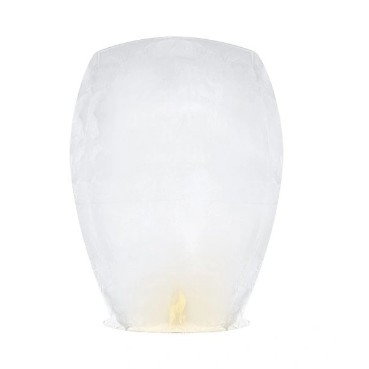 Set 3 Lampioane Zburatoare, Flippy, Hartie Biodegradabila, 82 x 45 x 31 cm, Alb [1]