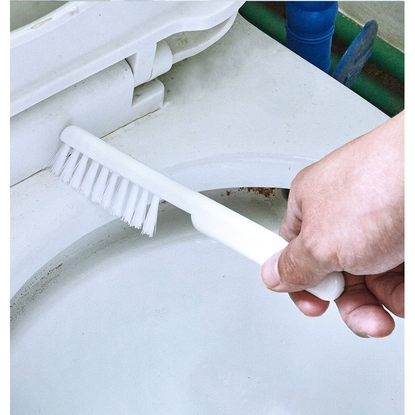 Set 3 Perii pentru Toaleta, Flippy, din Silicon, Perie Zimtata, Cap Flexibil, Suport Adeziv pentru Montarea pe Perete, 39 x 19 x 9.8 cm, Albastru/Alb [7]