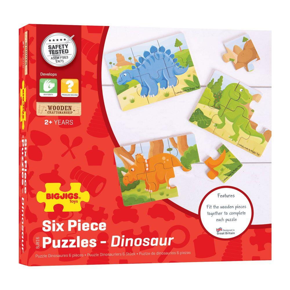 Set 3 puzzle din lemn - Dinozauri [5]