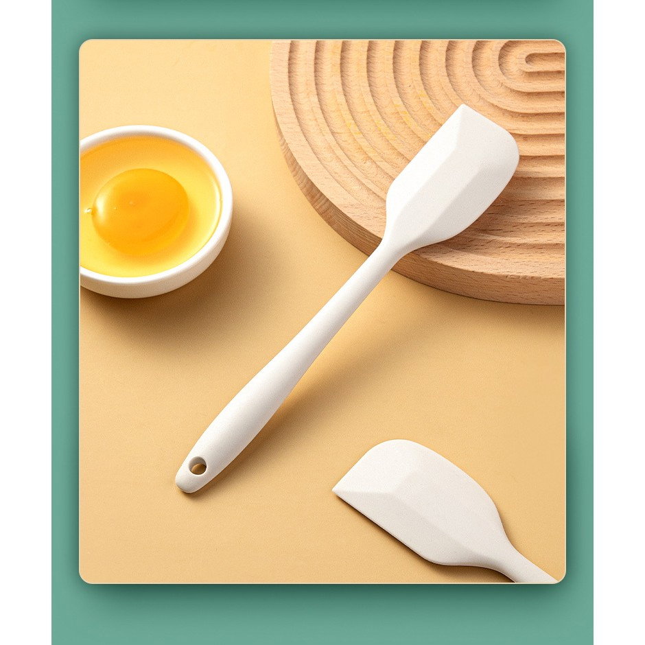 Set 3 Ustensile de Bucatarie, Flippy, din Silicon+Inox, Termorezistente, Antiaderente, 20 x 13 x 3 cm, Alb Ivory [6]