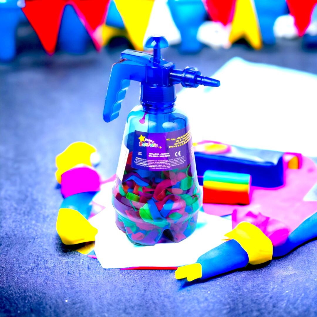 Set 300 de Baloane cu Apa, Flippy, Rezervor de Apa de Umplut, 1.5L, Autosigilate, 34 x 27 x 10 cm, Multicolor [5]