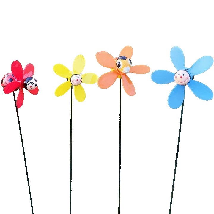 Set 4 Figurine, Decoratiuni de Gradina, Flippy, Tip Morisca de Vant, Model Insecte, 57 x 12 cm, Multicolor [1]