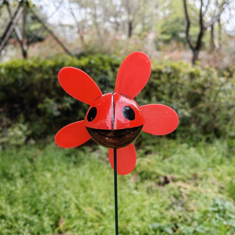 Set 4 Figurine, Decoratiuni de Gradina, Flippy, Tip Morisca de Vant, Model Insecte, 57 x 12 cm, Multicolor [3]