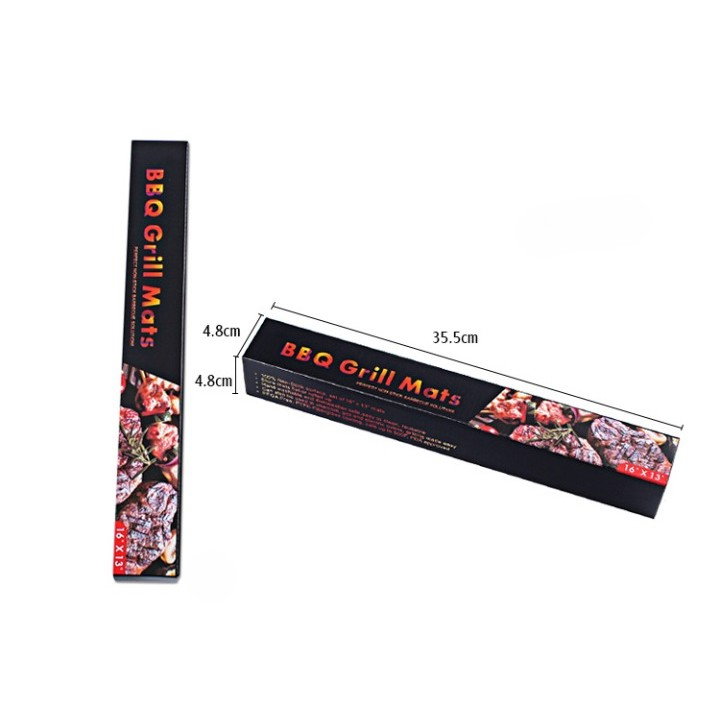 Set 4 Folii Antiaderente din Teflon, Flippy, Multifunctionale, Rezistente la Apa si Temperaturi Ridicate, pentru Gratar, Cuptor, BBQ Grill, 40x33 cm, Negru [4]