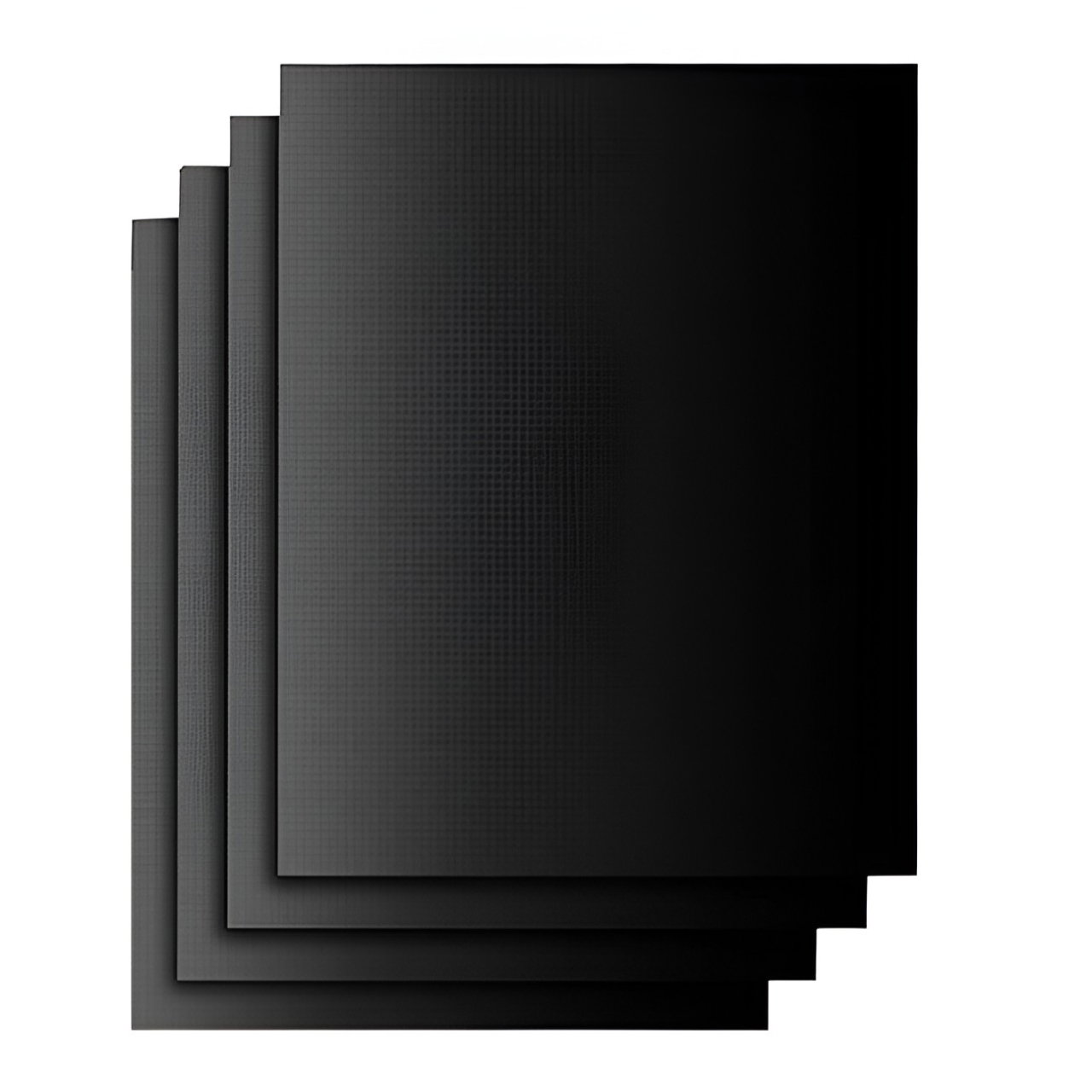 Set 4 Folii Antiaderente din Teflon, Flippy, Multifunctionale, Rezistente la Apa si Temperaturi Ridicate, pentru Gratar, Cuptor, BBQ Grill, 40x33 cm, Negru [1]
