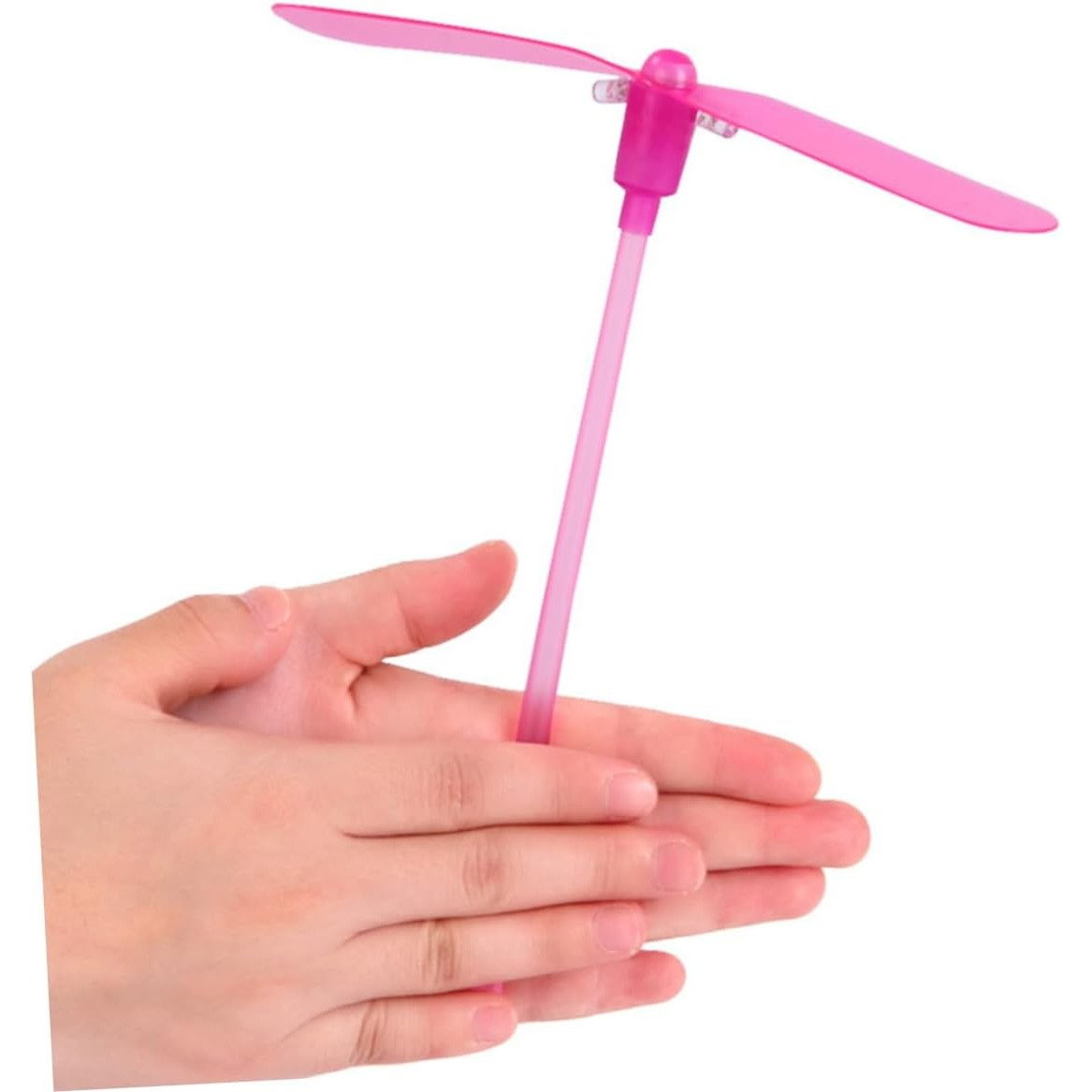 Set 4 Jucarii Libelula Zburatoare, Distractive pentru Copii, Flippy, Aruncatoare Manuale din Plastic, cu Lumini, Multicolor [10]