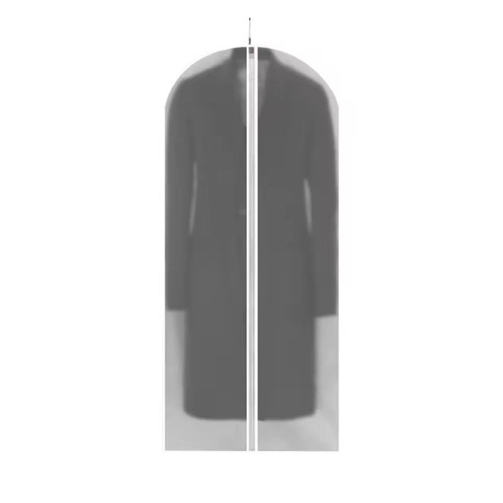 Set 5 Husa de Depozitare cu Fermoar, Flippy, pentru Haine, de Protectie, pentru Voiaj, Netesut, Rezistent la Praf, 60x140 cm, Transparent-Alb [1]