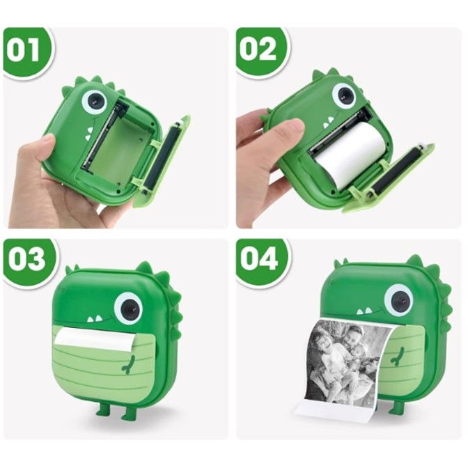 Set 5 Role de Hartie Termica Autocolanta, Flippy, pentru Mini Imprimanta Foto Portabila, Alb [4]