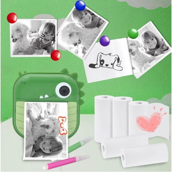 Set 5 Role de Hartie Termica Autocolanta, Flippy, pentru Mini Imprimanta Foto Portabila, Alb [3]