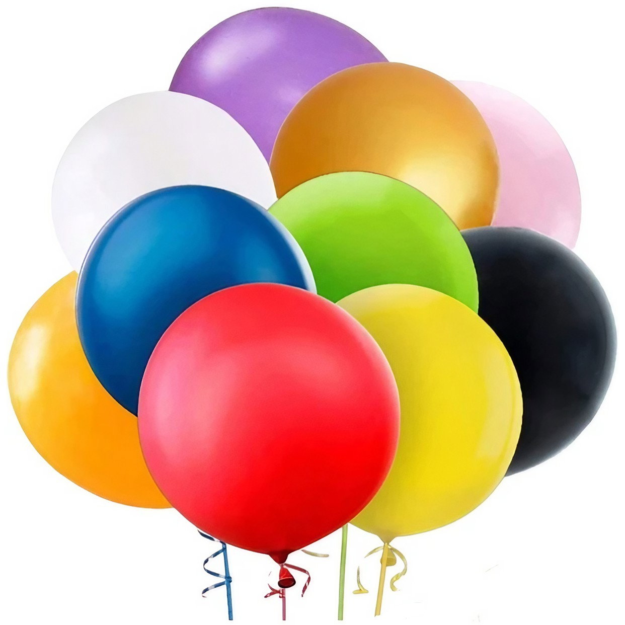 Set 6 Baloane din Latex, Flippy, Model Party Jumbo, 45 cm, Multicolore [1]