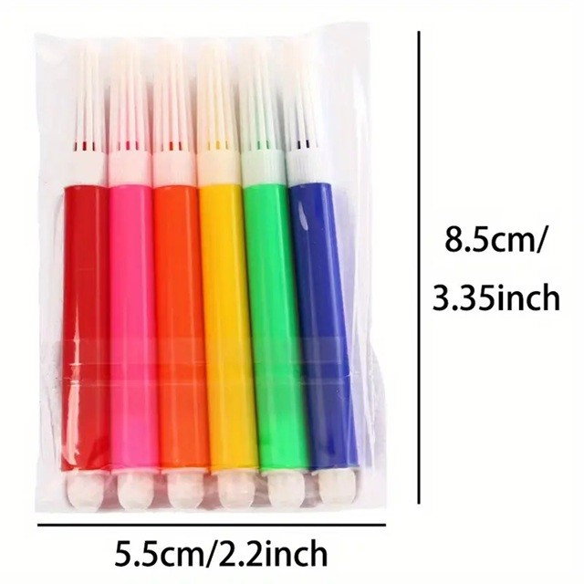 Set 6 Markere Colorate, Flippy, pentru Hartie Mini Imprimanta Foto Portabila, Multicolor [3]