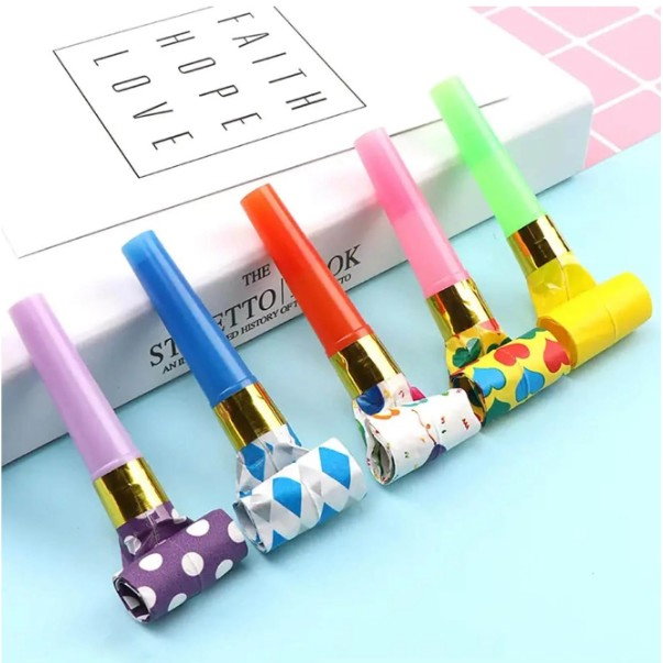 Set 6 Suflatori, Flippy, pentru Petrecere, Tematica Aniversare, 8 cm, Multicolore cu Imprimeu [4]