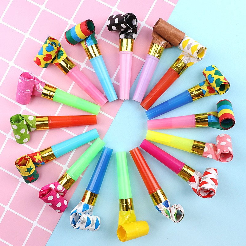 Set 6 Suflatori, Flippy, pentru Petrecere, Tematica Aniversare, 8 cm, Multicolore cu Imprimeu [2]