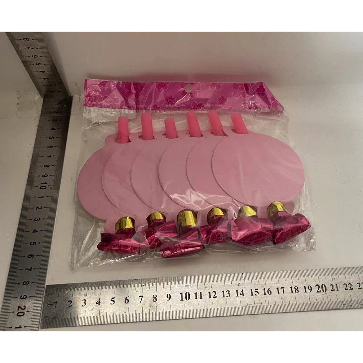 Set 6 Suflatori Happy Birthday, Flippy, pentru Petrecere, Roz [2]