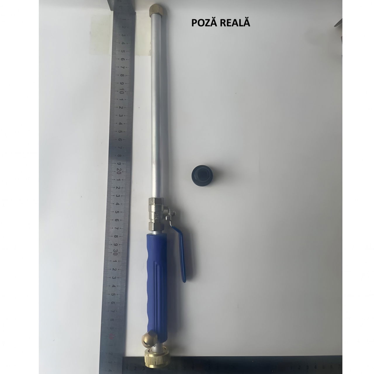 Set Accesoriu cu Presiune Reglabila, Flippy, pentru Furtun, cu Duze si Conector, Pulverizator de Apa, Tija de Stropit, 46.5 cm Lungime, Albastru [11]