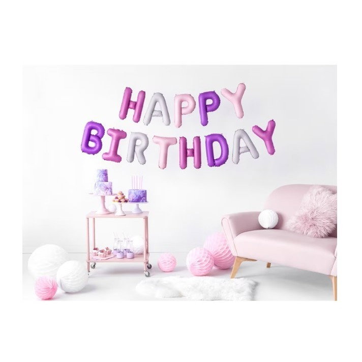 Set baloane folie Flippy, Happy Birthday, 40 cm, multicolor [2]