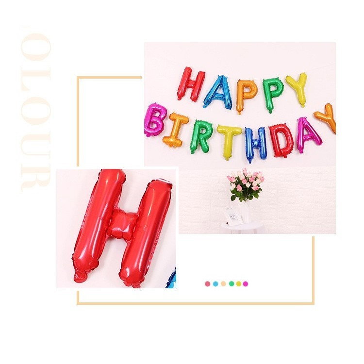Set baloane folie Flippy, Happy Birthday, 40 cm, multicolor [2]