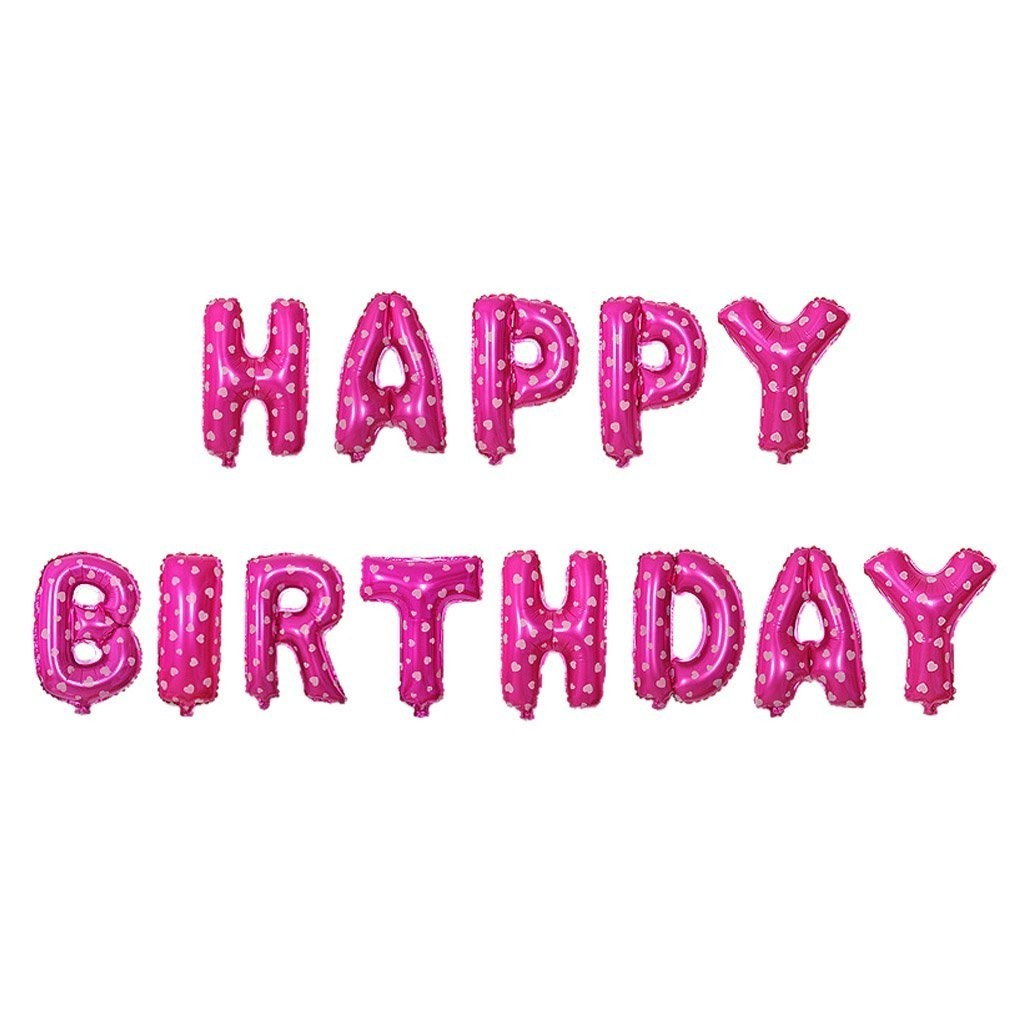 Set baloane folie Flippy, Happy Birthday, 40 cm, roz [3]