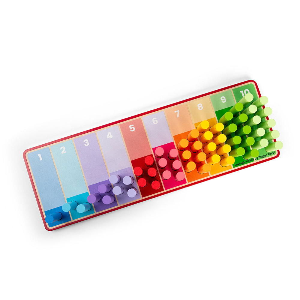 Set betisoare din lemn pentru numarat - Curcubeu [2]