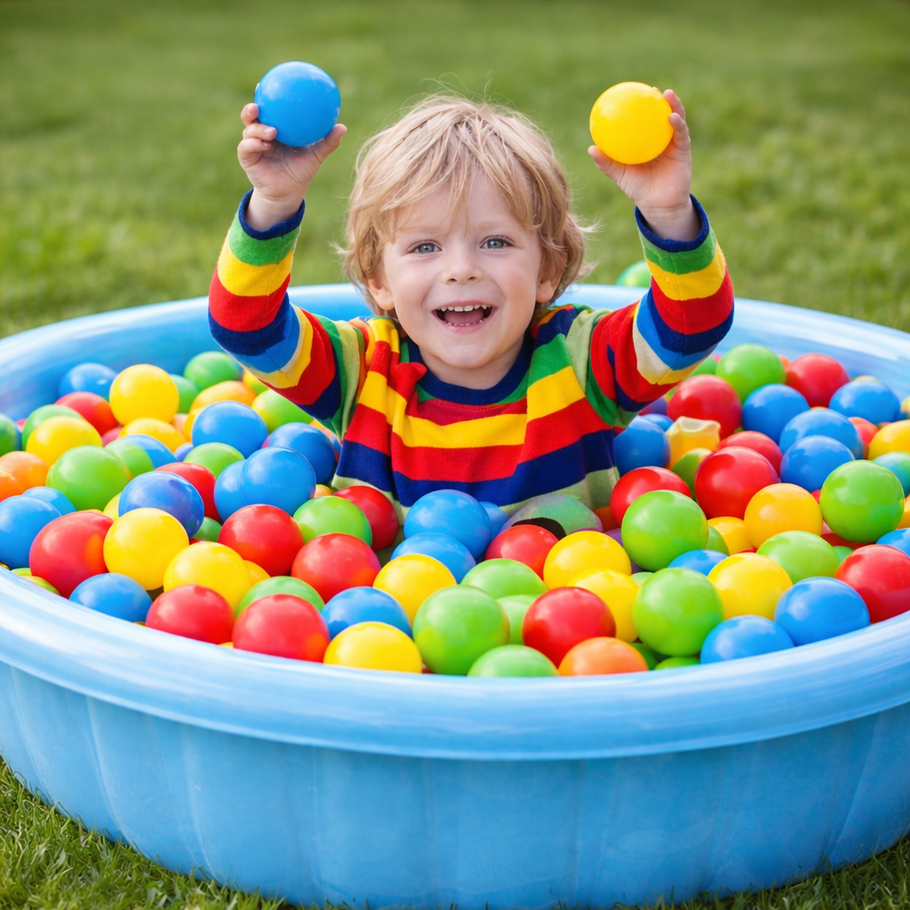 Set bile multicolore 100 buc - 7cm [3]